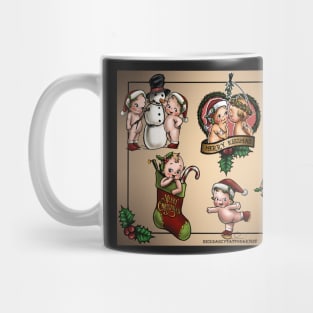 Cute baby christmas tattoo flash Mug